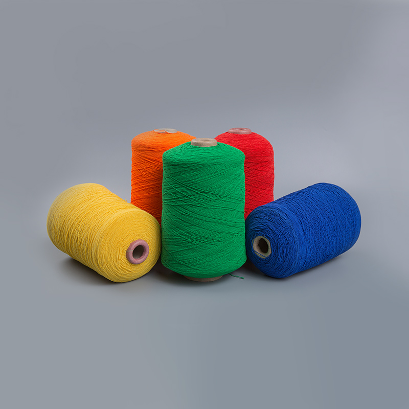 Colored Polyester Rubber Elastic Yarn For Textile Use