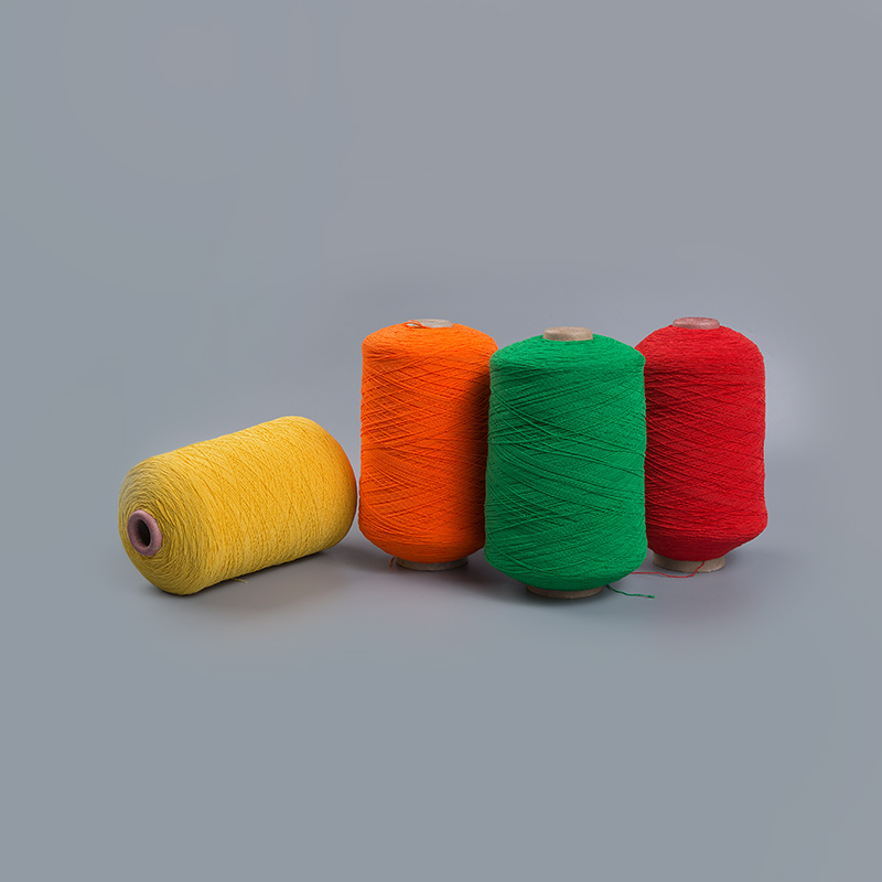 Colored Polyester Rubber Elastic Yarn For Textile Use